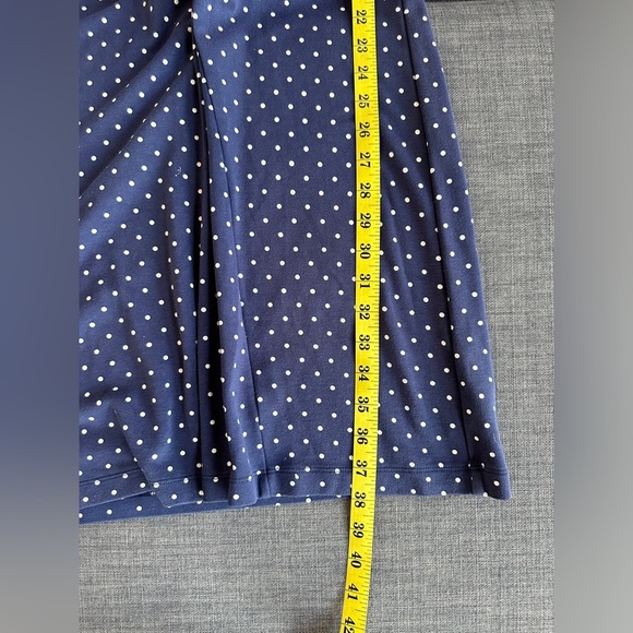 Old Navy | Blue & White Polka Dot Midi Dress - Picture 7 of 8